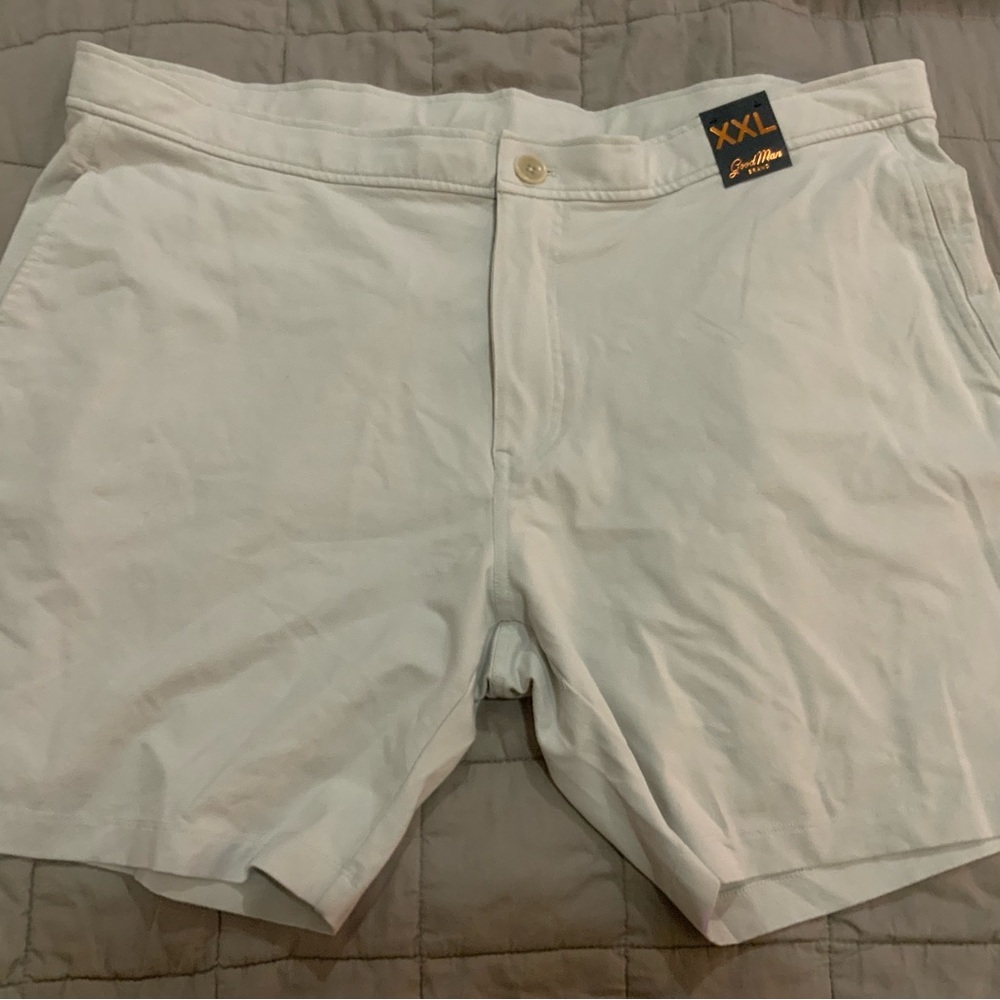 Good Man Brand Silver Flat Front Shorts